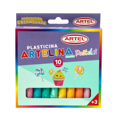 Plasticina Pastel 10 Unidades ARTEL1