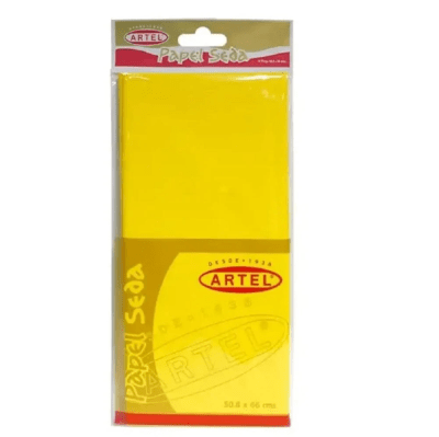 Papel Seda Amarillo 50x66cm 10 und Artel