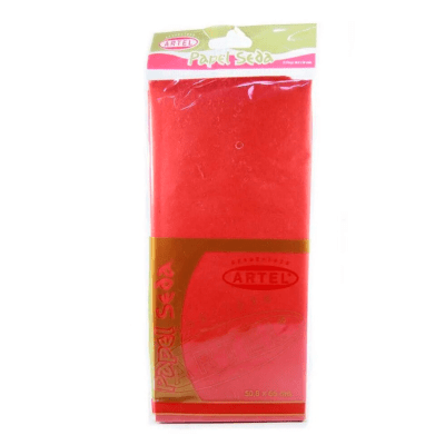 Papel de Seda Rojo 50x66 10 Uds ARTEL