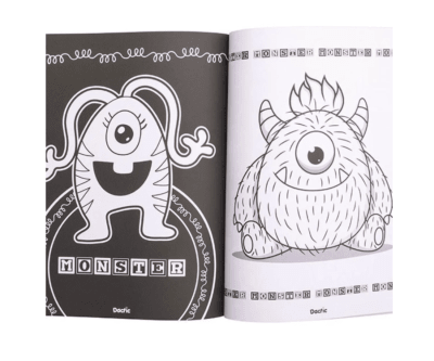 Libro para Colorear Mounstruos DACTIC