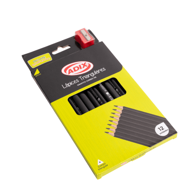 Lápiz grafito JUMBO con sacapuntas (040) ADIX