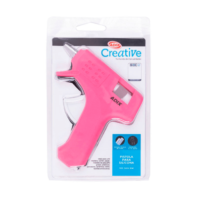 Pistola de Silicona 10W Rosada Creative