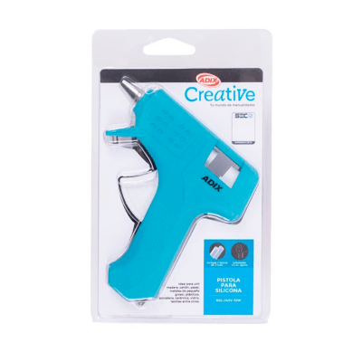 Pistola de silicona 10W Celeste CREATIVE