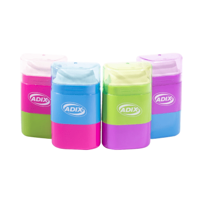 Goma Borrar C/Sacapuntas Doble ADIX