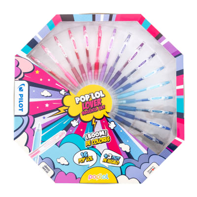Set Lápiz Gel POPLOL 0.7 16u Magenta Sky (20) PILOT1
