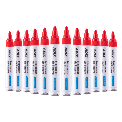 Marcador de Pizarra Recargable Rojo Adix