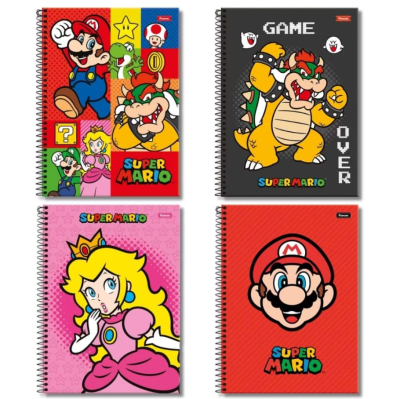 Cuaderno Book 120 hoja Mario Bross Artel1
