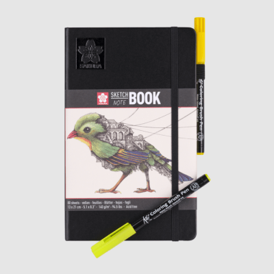 Libreta Sakura 21x13cm 140gr 80 Hojas Blanco Crema