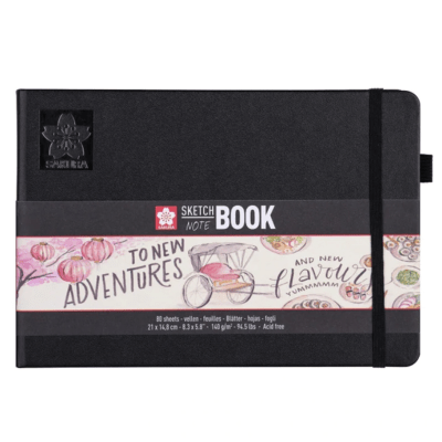 Sketchbook Hoja Crema 80 Hojas 14.8cm X 21cm 140gr Sakura1