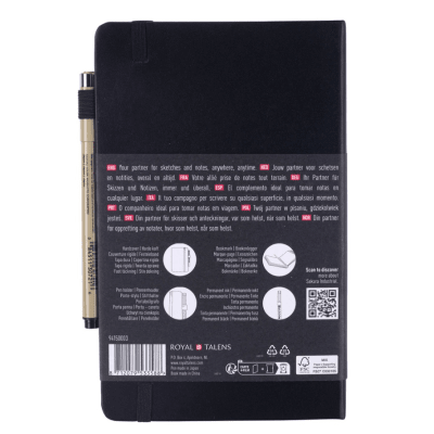 Sketchbook 21x13 cm +Pigma Micron PN Negro,SAKURA