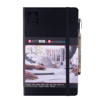 Sketchbook 21x13 cm +Pigma Micron PN Negro,SAKURA