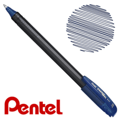 Bolígrafo Roller Energel Makkuro 0.7mm Azul Metálico Pentel