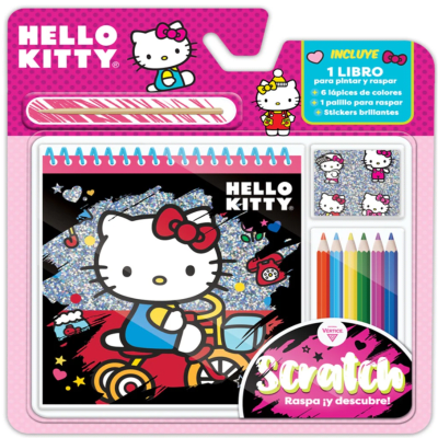 Blister para Pintar y Raspar Scratch Hello Kitty Sanrio