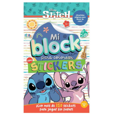 Block de Stikers para Colorear Stitch VERTICE1
