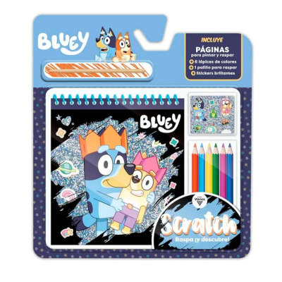 Blister para Pintar y Raspar Scratch Bluey Vértice