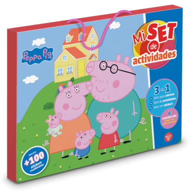 Set de 3 Libros Actividades Peppa Pig VERTICE1