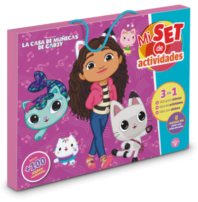 Set 3 Libros Actividades Gabby Dollhouse Vértice