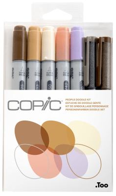 Copic People Doodle Kit - 7 lápices