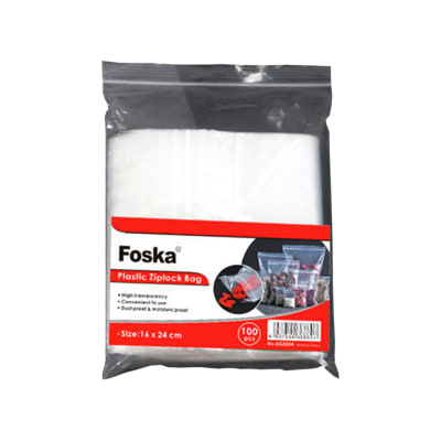 Bolsa Ziplock Autoadhesiva 16x24cm 100 und Foska3