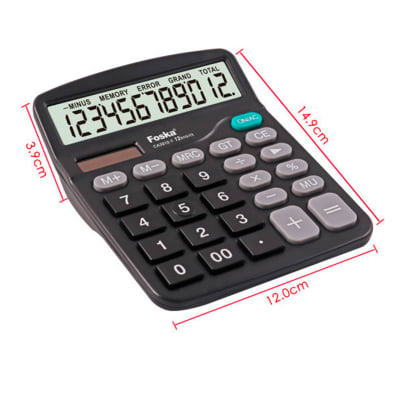 Calculadora 12 digitos de escritorio Foska