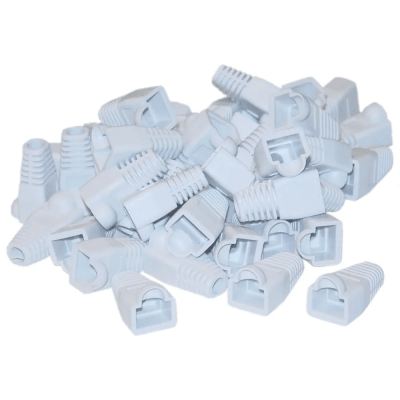 Capuchon Blanco RJ45 Cat5E 100Und BIG CABLE1