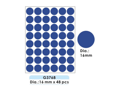 480 Etiquetas adhesivas redondas colores