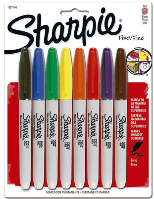 Set 8 Marcadores Punta Fina Surtidos Sharpie