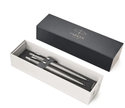Set Boligrafo JOtter + Portaminas Acero Inoxidable  Borde Cromado PARKER