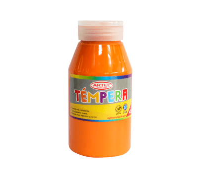 Témpera 250ml Naranja Artel