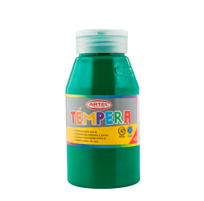 Témpera 250ml Verde Oscuro Artel