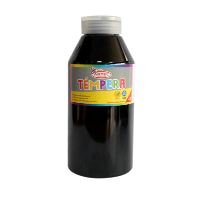 Témpera 500ml Negro Artel