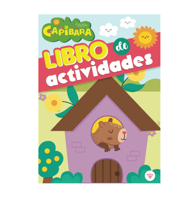 Libro de Actividades 40 Paginas + Stickers Capybara VERTICE1