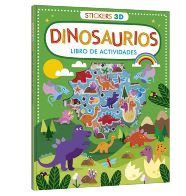 Libro Actividades 40 pág + Stickers Dino Vértice