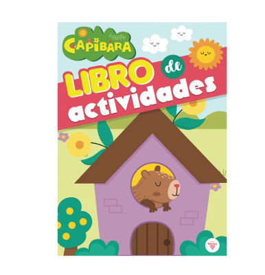 Libro Para Pintar Troquelado 40 Paginas Capybara VERTICE1