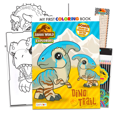 Libro Súper Colorea Jurassic Explorer Vértice