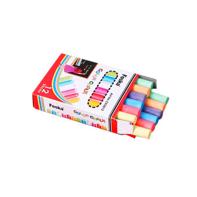 Tizas colores 12 unidades Foska4