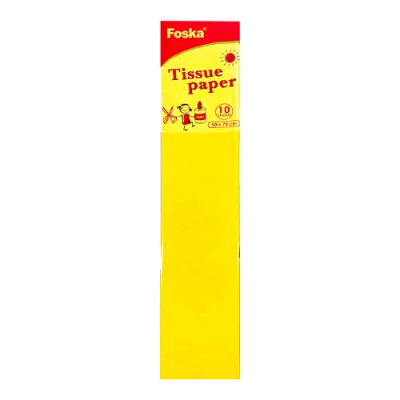 Papel de Seda Amarillo 50x70cm Foska