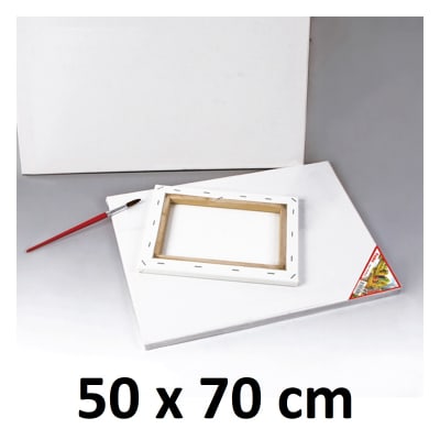 Bastidor De Madera Con Lienzo Tela 50 x 70 cm Foska4