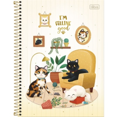 Cuaderno Universitario Purrfect Cat 100 hjs Tilibra
