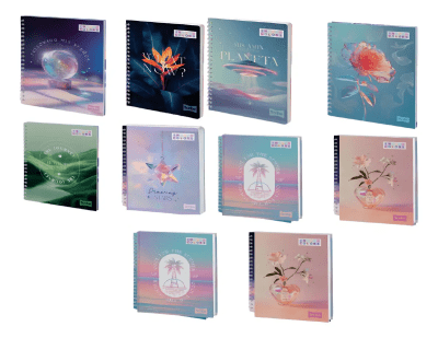 Cuaderno Universitario Femenino 7mm 100 hjs Incolors3
