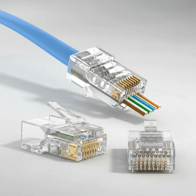 Conectores Rj45 Utp Ez Pass Thru Cat5e 100 Und Big Cable1