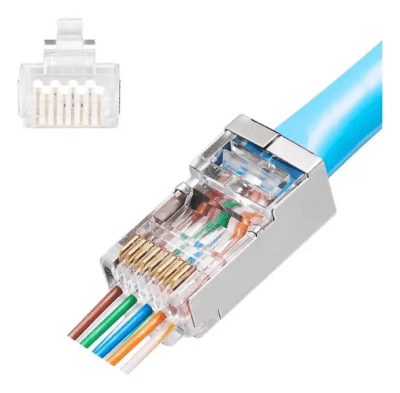 Conectores Rj45 Cat5e Ftp Metal Pass Thru 100und Big Cable1