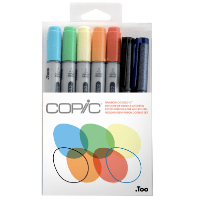 Copic Rainbow Doodle Kit - 7 lápices