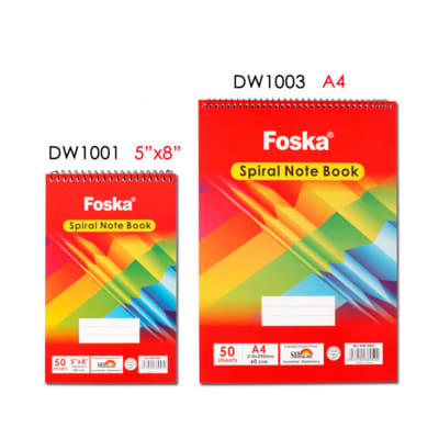 Libreta 12.8 x 20.3 cm 50 hojas Foska