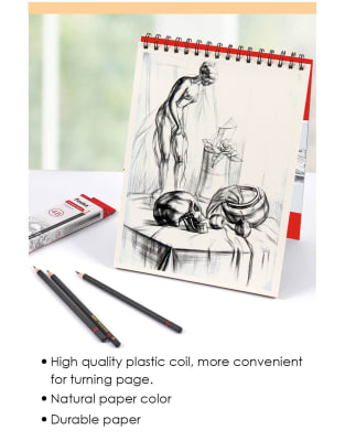 Croquera de dibujo A4 50 hojas extra blancas