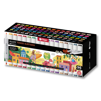 Marcador Artístico Doble Punta Alloy 96 und Filgo1