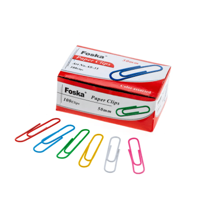 100 clips de colores 50 mm