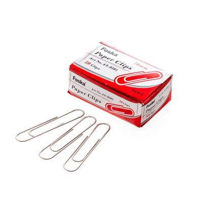 50 clips metalicos 78 mm