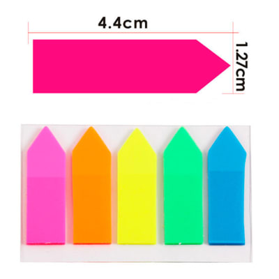 Banderitas autoadhesivas de 5 colores Foska