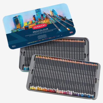 Lápices de Colores Procolour 72 und Estuche Metal Derwent1